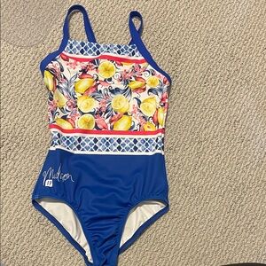 Madison kocian leotard - Vibrant Lemon Print